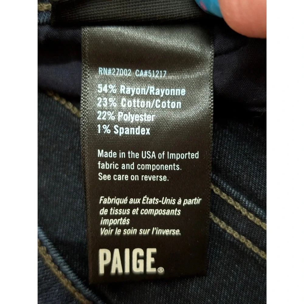 Paige Federal Slim Straight Jeans Mens 32x31 Cellar‎ Dark Wash M655521-2948